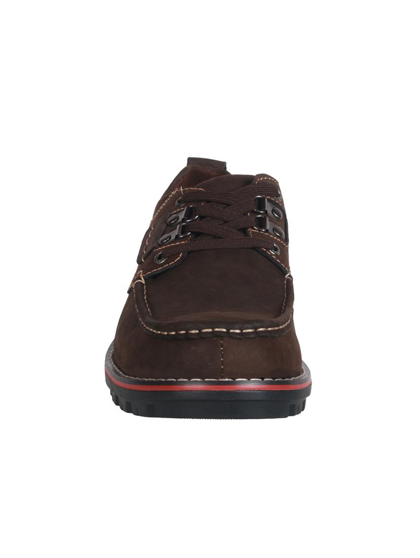 brown leatherette lace up shoes - 15338433 - Zoom Image - 3