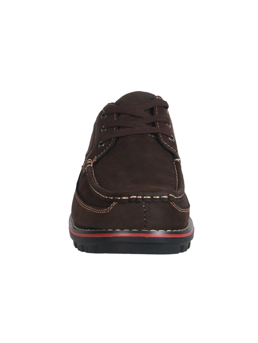 brown leatherette lace up shoes - 15338435 - Zoom Image - 3