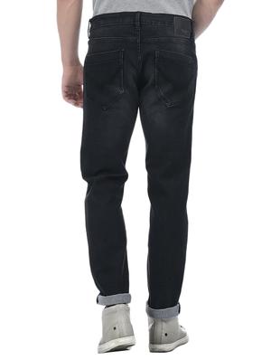black cotton blend washed jeans - 15338485 - Standard Image - 3