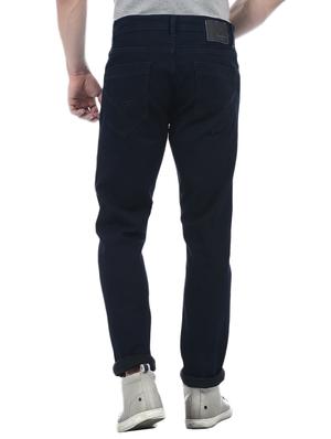 blue cotton blend plain jeans - 15338486 - Standard Image - 3