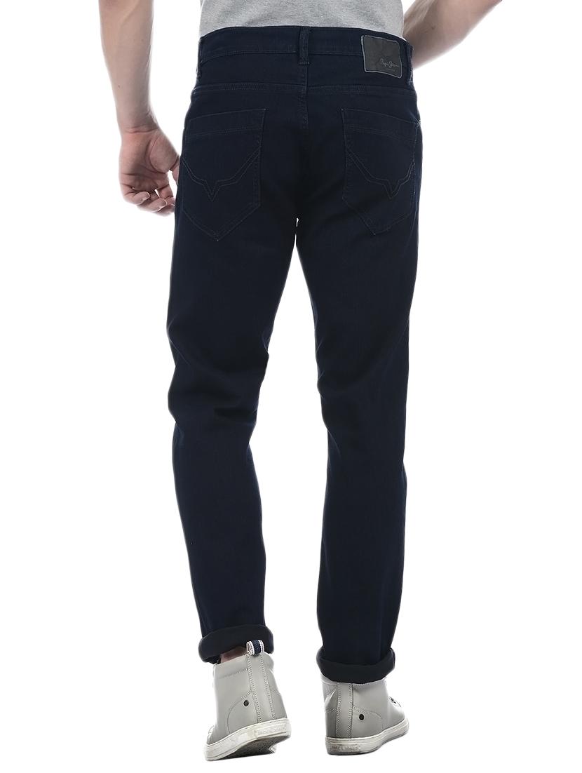 blue cotton blend plain jeans - 15338486 - Zoom Image - 3