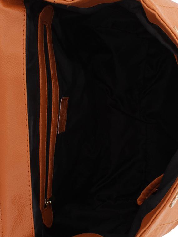 tan leatherette(up) regular backpack - 15338881 - Zoom Image - 3
