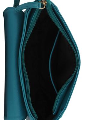 blue leatherette (pu) regular sling bag - 15338896 - Standard Image - 3