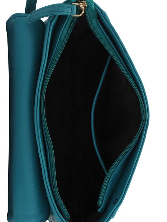 blue leatherette (pu) regular sling bag - 15338896 - Zoom Image - 3