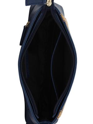 blue leatherette (pu) regular sling bag - 15338901 - Standard Image - 3