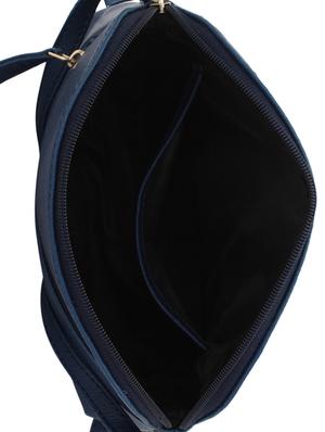 blue leatherette (pu) regular sling bag - 15338905 - Standard Image - 3