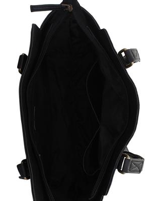 black leatherette (pu) regular tote - 15338918 - Standard Image - 3