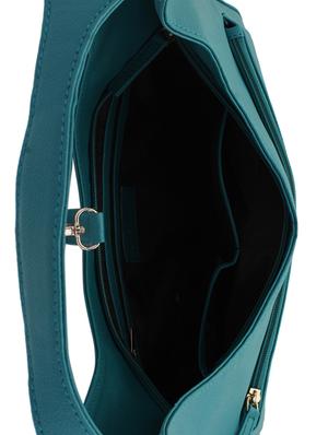 blue leatherette (pu) hobo handbag - 15338921 - Standard Image - 3