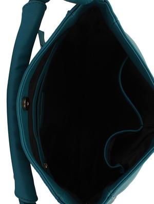 blue leatherette (pu) hobo handbag - 15338923 - Standard Image - 3