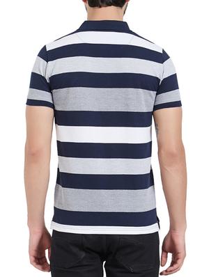 grey cotton polo t-shirt - 15339175 - Standard Image - 3