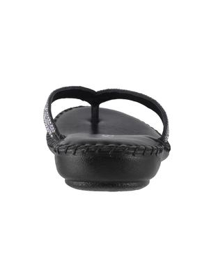 black leather toe separator sandals - 15339451 - Standard Image - 3