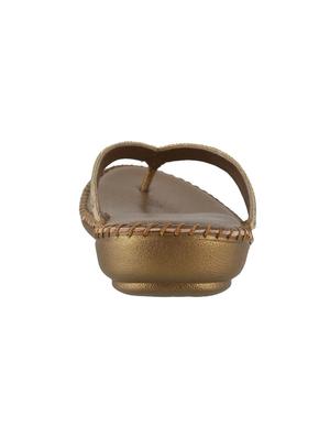 gold leather toe separator sandals - 15339452 - Standard Image - 3