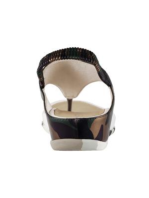 brown faux leather back strap sandals - 15339491 - Standard Image - 3