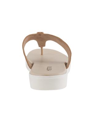 beige leatherette toe separator sandals - 15339506 - Standard Image - 3