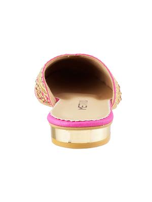 pink faux leather mules sandals - 15339538 - Standard Image - 3