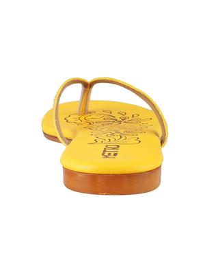 yellow toe separator slippers - 15339571 - Standard Image - 3