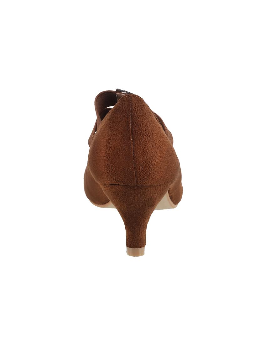 brown suede slip on pumps - 15339601 - Zoom Image - 3