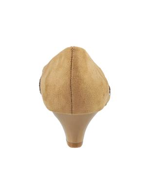 beige suede slip on pumps - 15339617 - Standard Image - 3