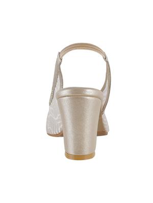 beige faux leather back strap sandals - 15339694 - Standard Image - 3