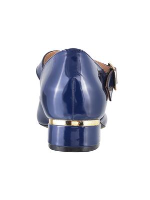 navy leatherette ankle strap sandals - 15339695 - Standard Image - 3