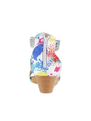 white closed back sandal - 15339729 - Standard Image - 3