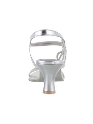 silver ankle strap sandals - 15339768 - Standard Image - 3