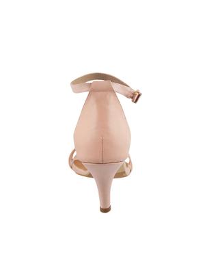 pink leatherette ankle strap sandals - 15339795 - Standard Image - 3