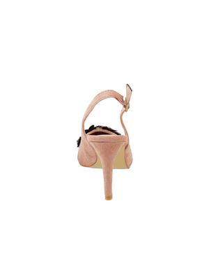 beige suede back strap sandals - 15339799 - Standard Image - 3