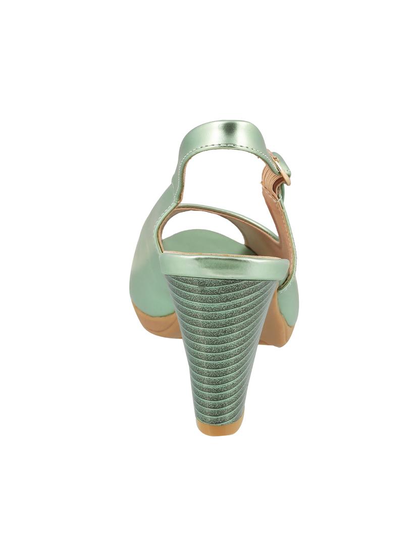 green back strap sandals - 15339803 - Zoom Image - 3