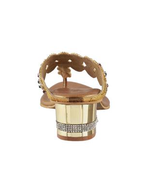 gold toe separator sandals - 15339908 - Standard Image - 3