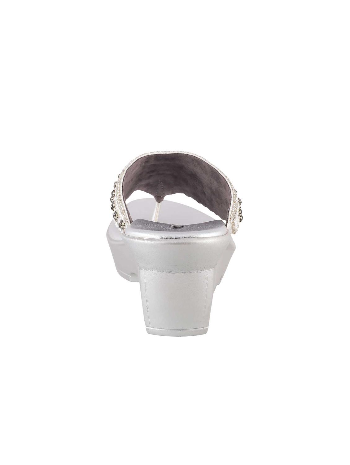 silver leatherette toe separator wedges - 15339925 - Zoom Image - 3