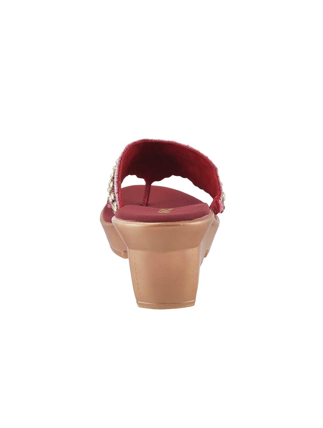 maroon leatherette toe separator wedges - 15339926 - Zoom Image - 3