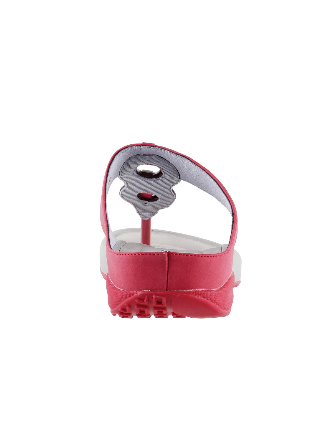 red leatherette toe separator sandals - 15339980 - Zoom Image - 3