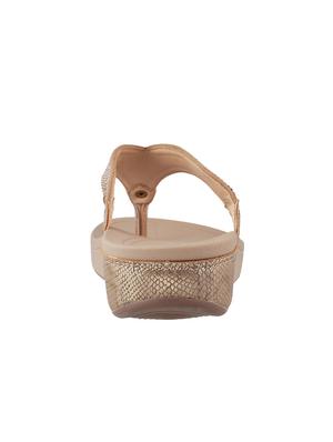 brown leatherette toe separator sandals - 15339985 - Standard Image - 3