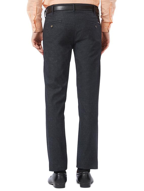 blue cotton flat front formal trouser - 15340106 - Zoom Image - 3