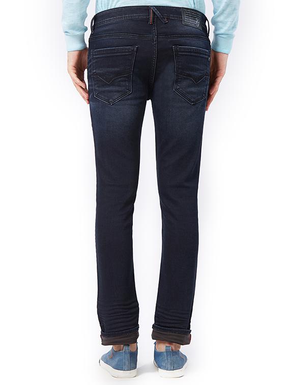 blue cotton washed jeans - 15340120 - Zoom Image - 3