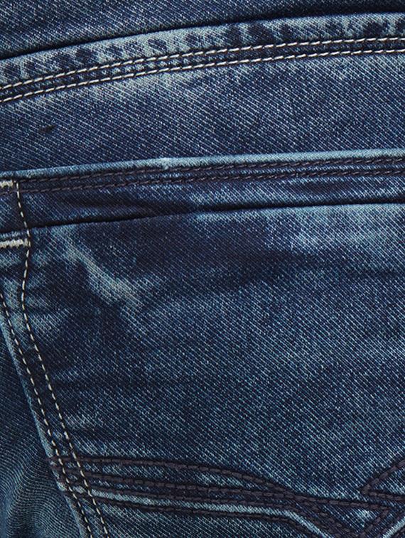 blue cotton washed jeans - 15340121 - Zoom Image - 3