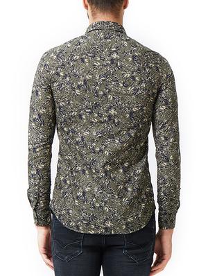 green cotton casual shirt - 15340146 - Standard Image - 3