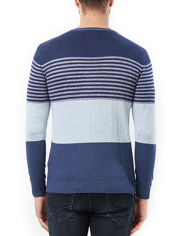 blue cotton pullover - 15340167 - Zoom Image - 3