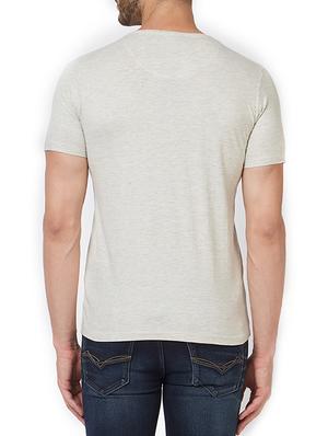 grey cotton front print t-shirt - 15340183 - Standard Image - 3