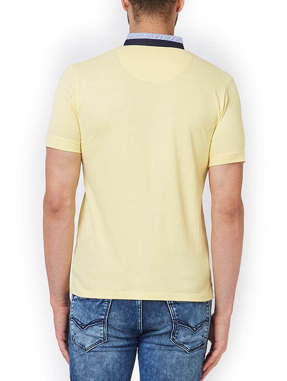 yellow cotton t-shirt - 15340221 - Zoom Image - 3