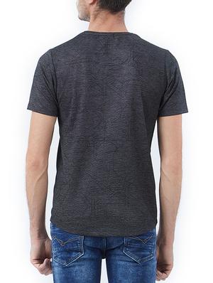 black cotton all over print t-shirt - 15340250 - Standard Image - 3
