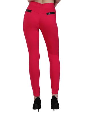 high waist solid jegging - 15340967 - Standard Image - 3