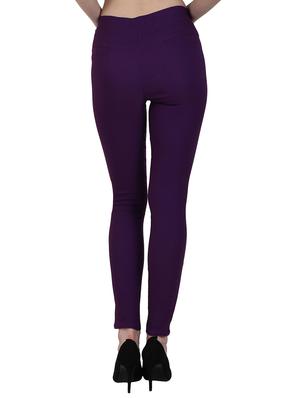 high waist solid jegging - 15340985 - Standard Image - 3