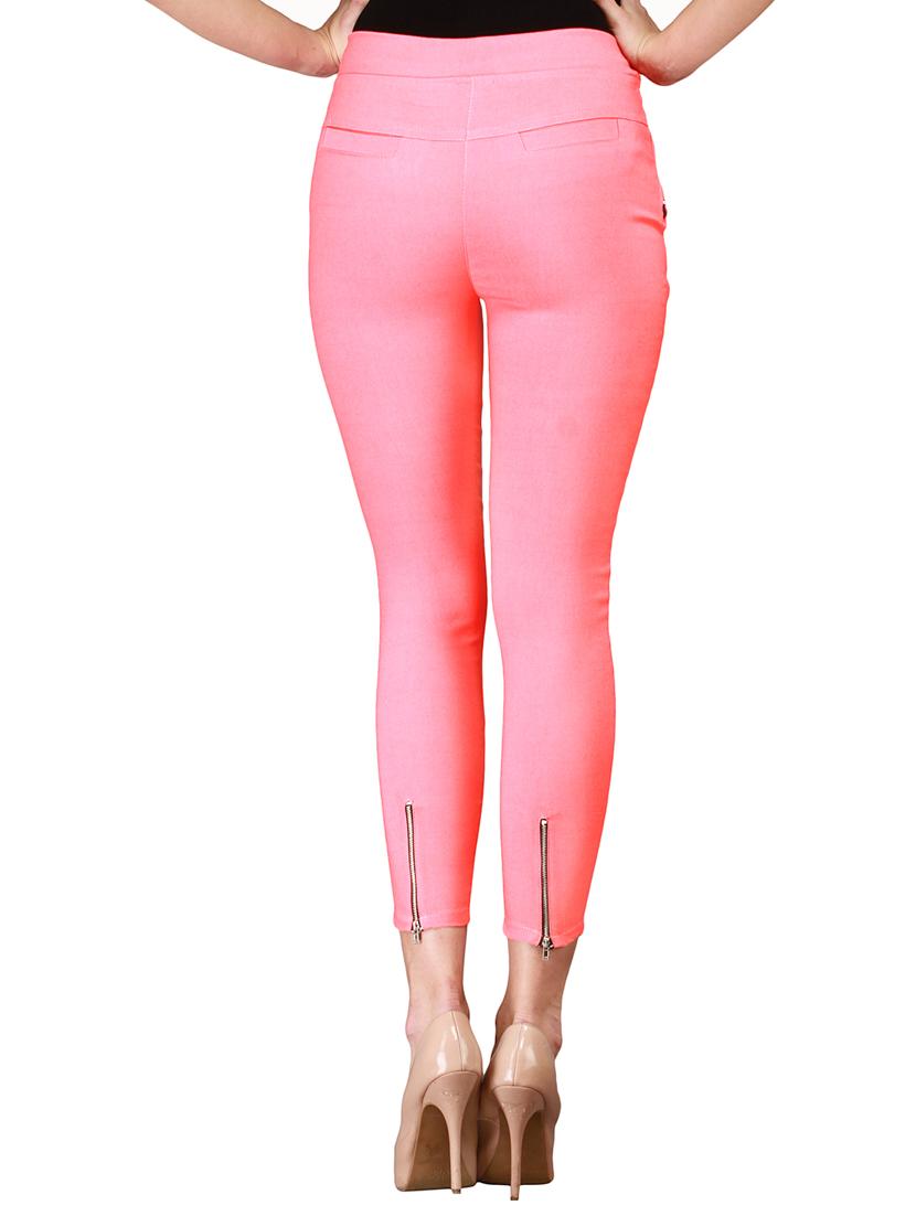 flat front side zipper jeggings - 15341013 - Zoom Image - 3