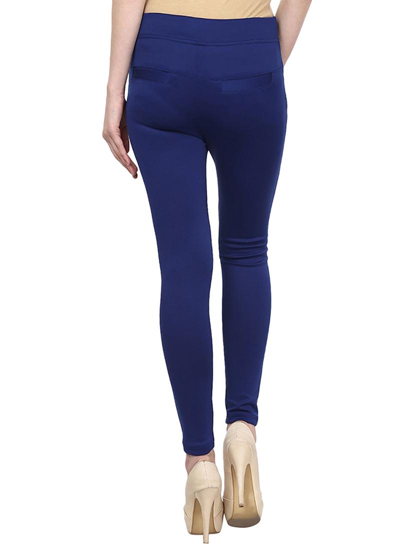 mid waist solid jegging - 15341038 - Zoom Image - 3