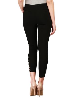 mid waist criss-cross jegging - 15341041 - Standard Image - 3