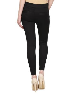 mid waist solid jegging - 15341043 - Standard Image - 3