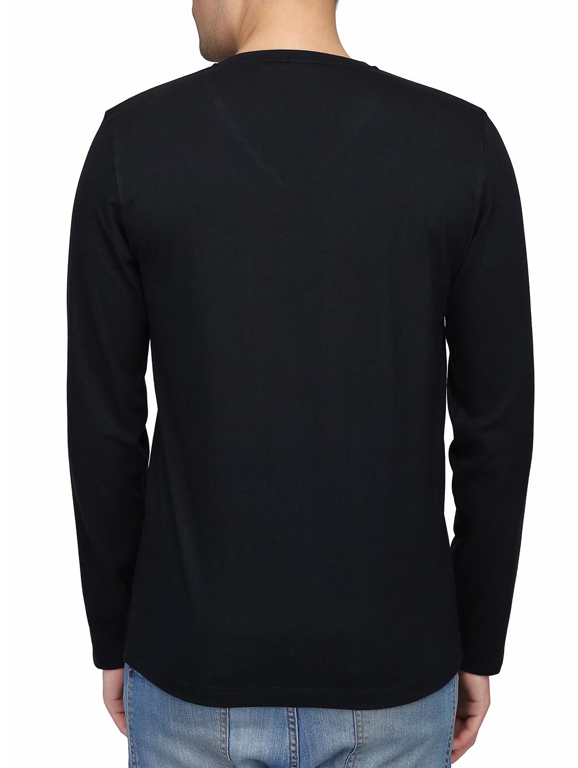 black cotton t-shirt - 15341461 - Zoom Image - 3