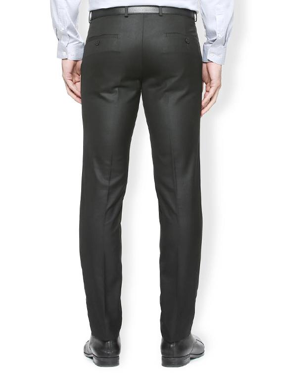 grey terry rayon flat front formal trouser - 15341525 - Zoom Image - 3